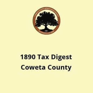 tax digest of coweta county