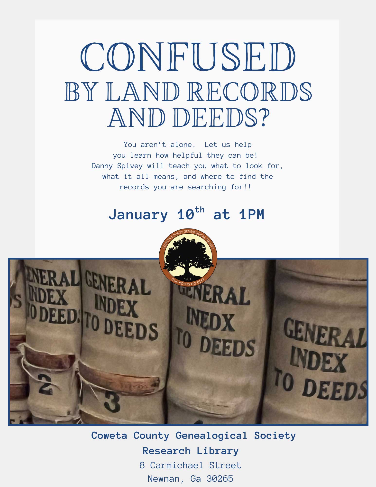 Land Records Deed Flyer